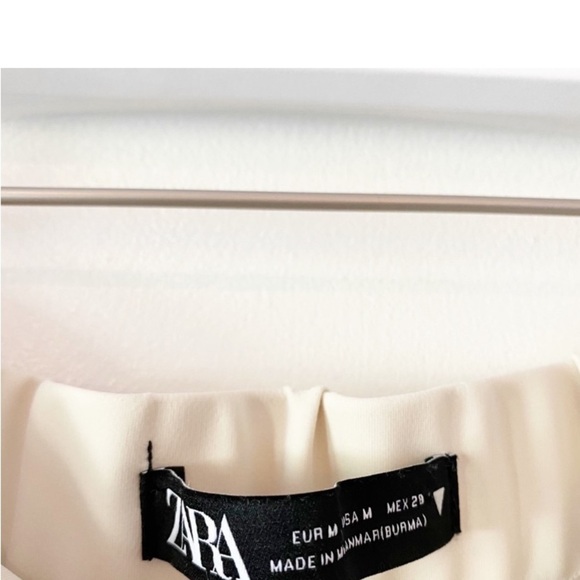 ZARA Power Stretch Cream Utility Jogger Pants - Picture 12 of 12